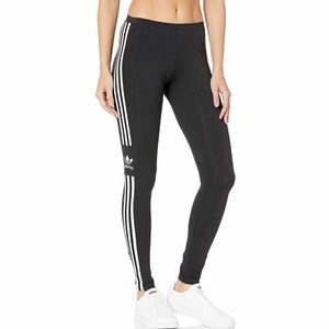 Adidas Trefoil Black White Tights